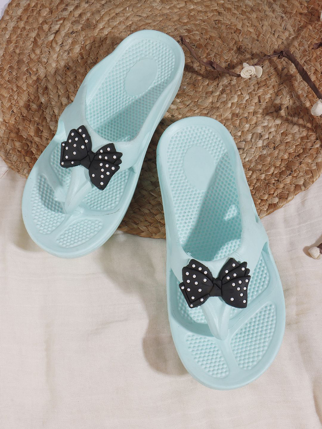 Killer Women T-Strap Flats with Bows