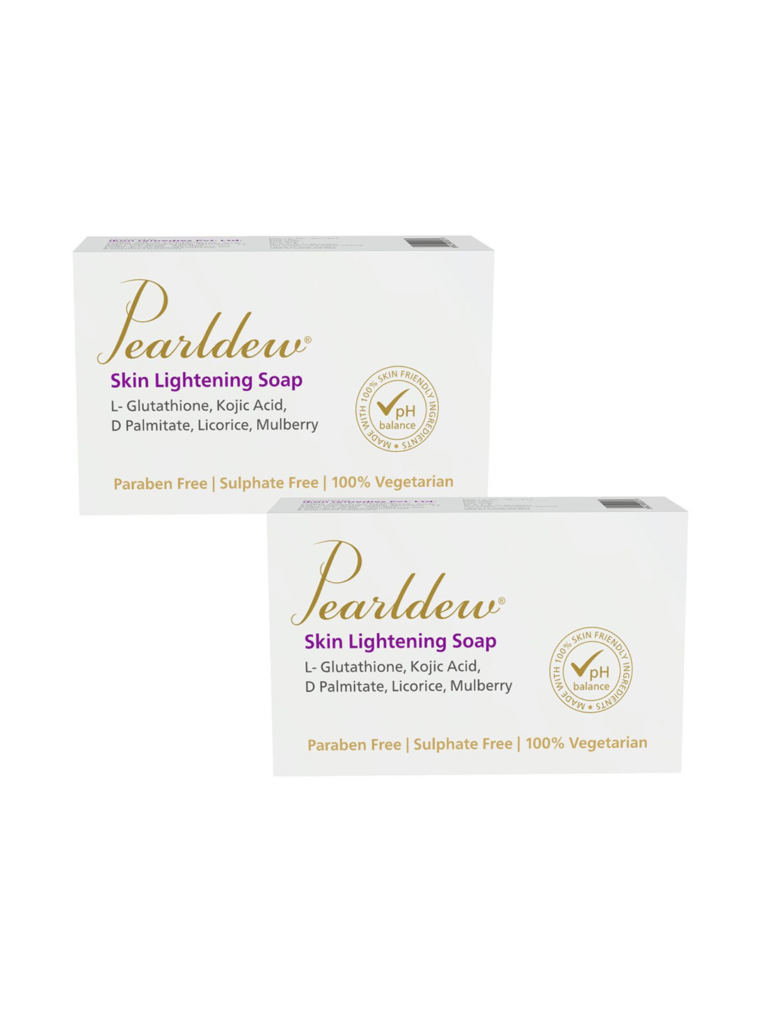 Pearldew Set Of 2 Pearldew Skin Lightening Soap - 75 g Each