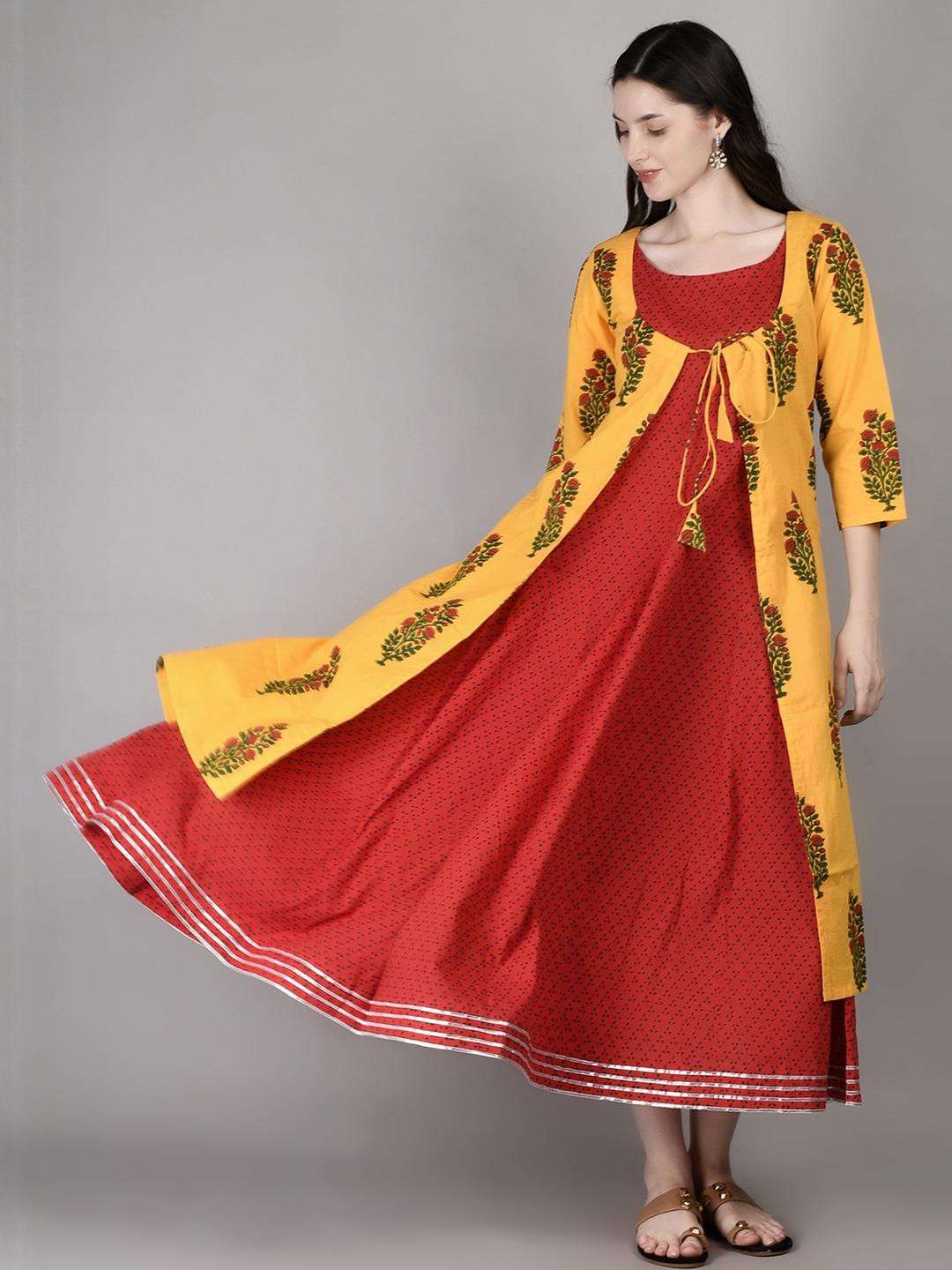 PALASH Women Red Kurtas
