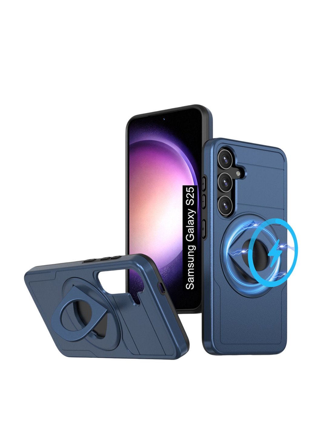 Luxury Kase Solid Samsung Galaxy S25 5G Shockproof Rugged Back Case