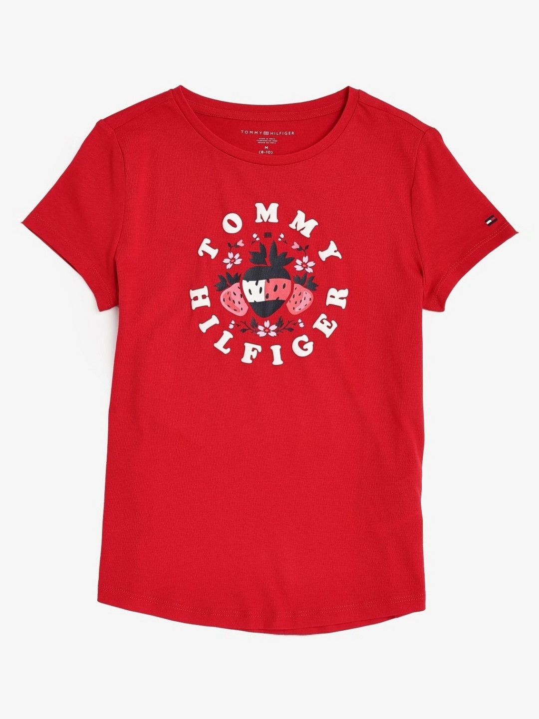 Tommy Hilfiger Girls Outlet Graphic Printed Pure Cotton T-shirt