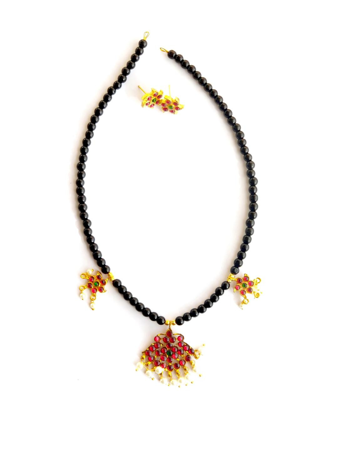 VEDAJ Gold-Plated Brass Jewellery Set