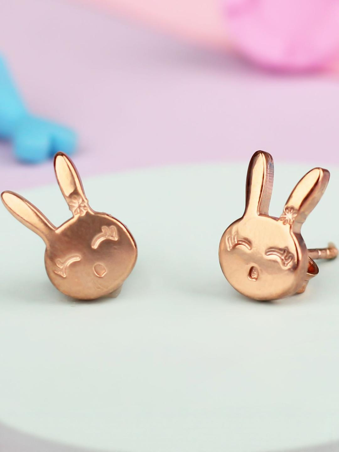 Elegante kids Kids-Girls Rose Gold Earrings
