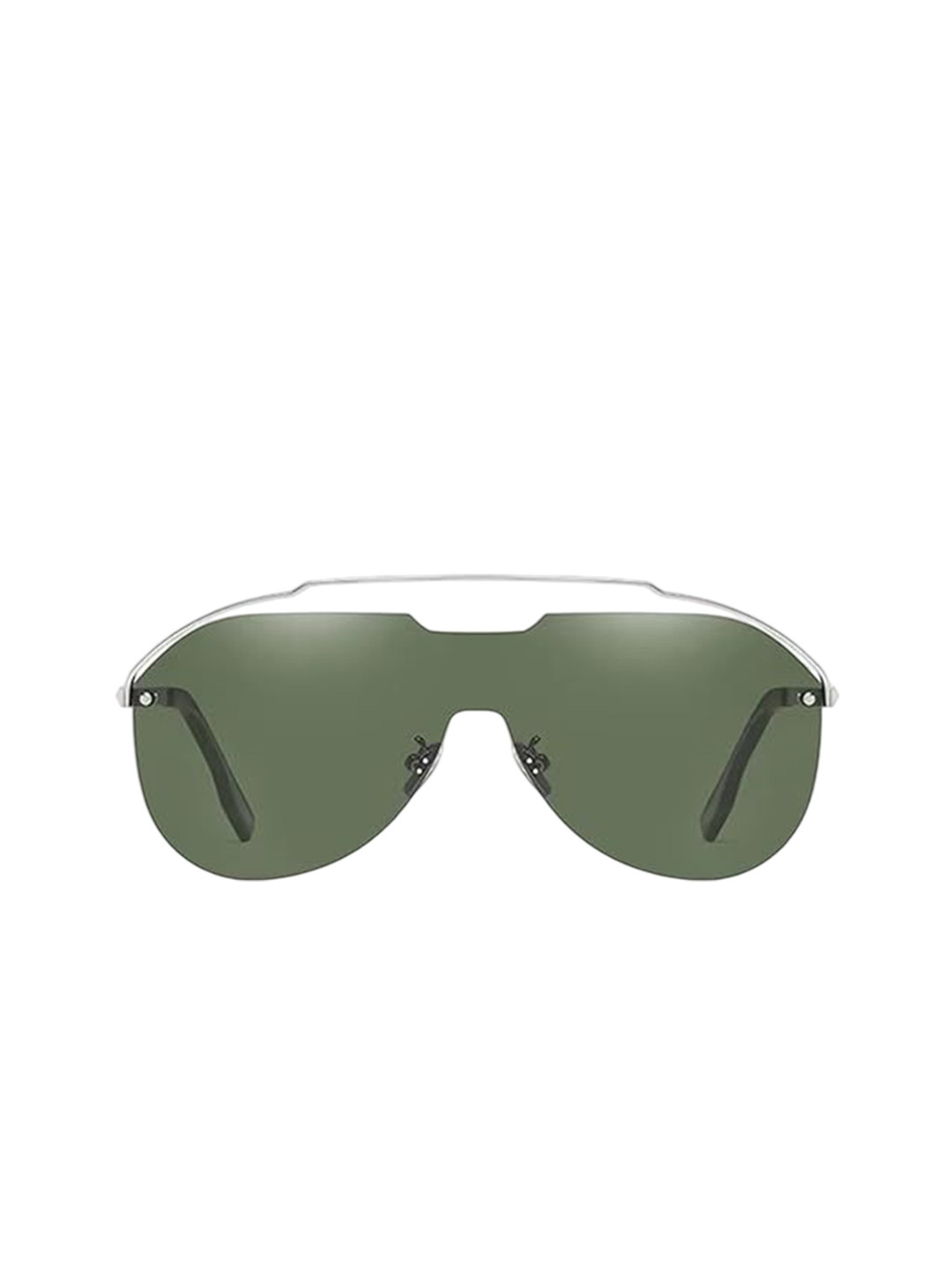 AUGEN Unisex Half Rim Aviator Sunglasses with UV Protected Lens VI-SG-217-C4