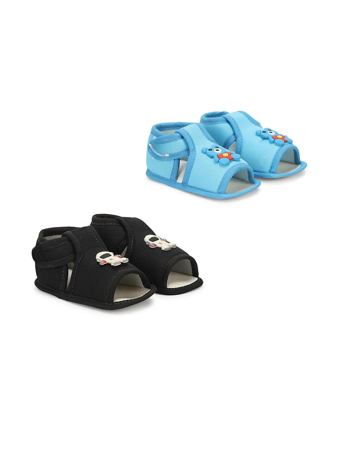 Dhairya Collection Unisex Kids Set Of 2 Cotton Avengers Booties