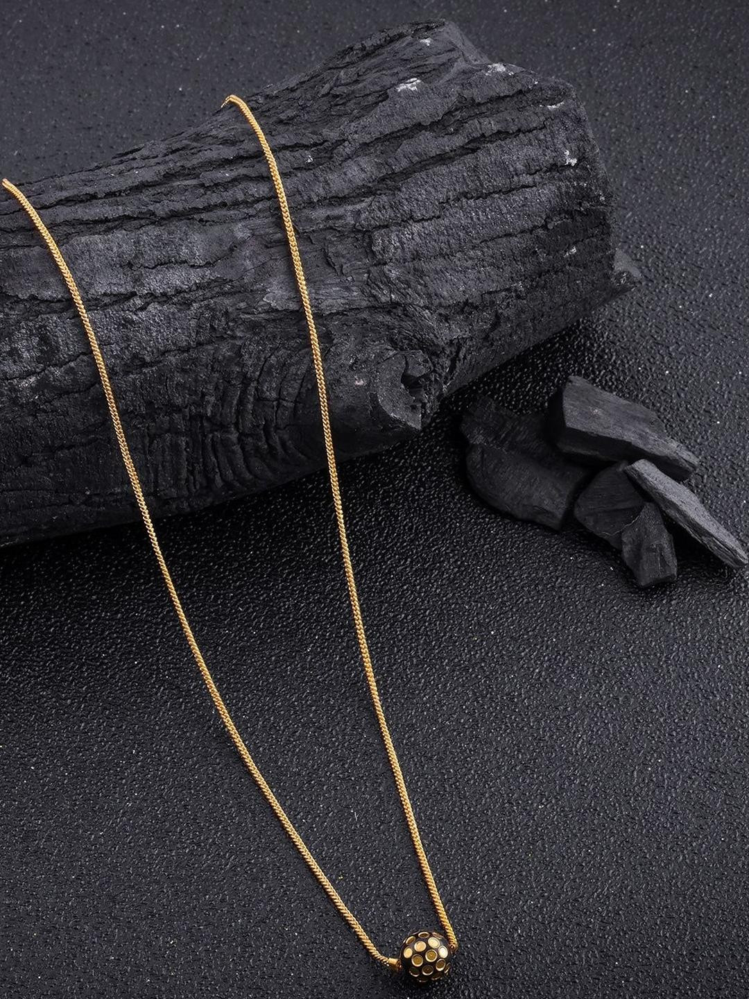 DressBerry Set of 2 Multi-Color Gold-Plated Necklace