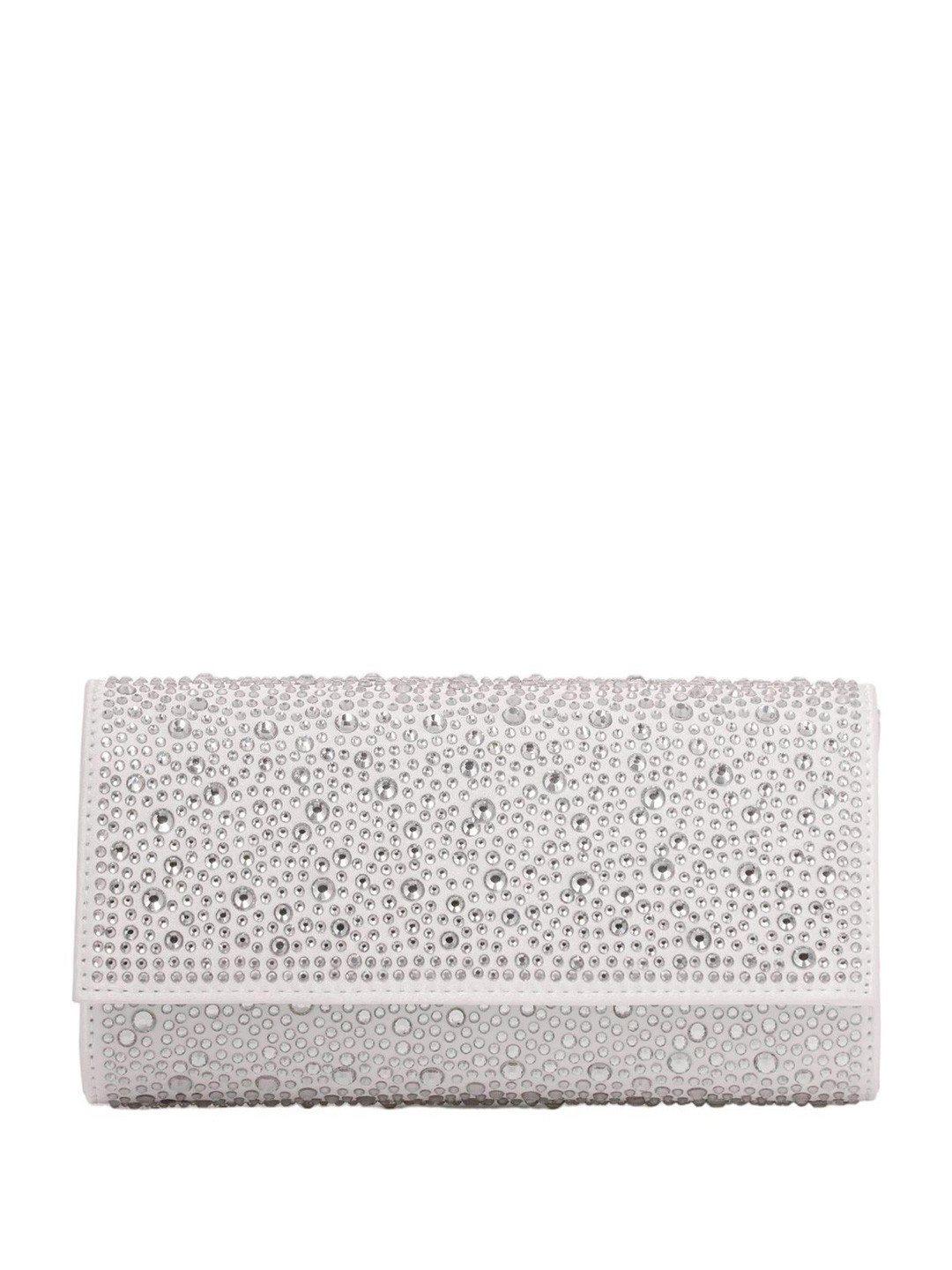 Forever New Embellished Shoulder Strap Foldover Clutch