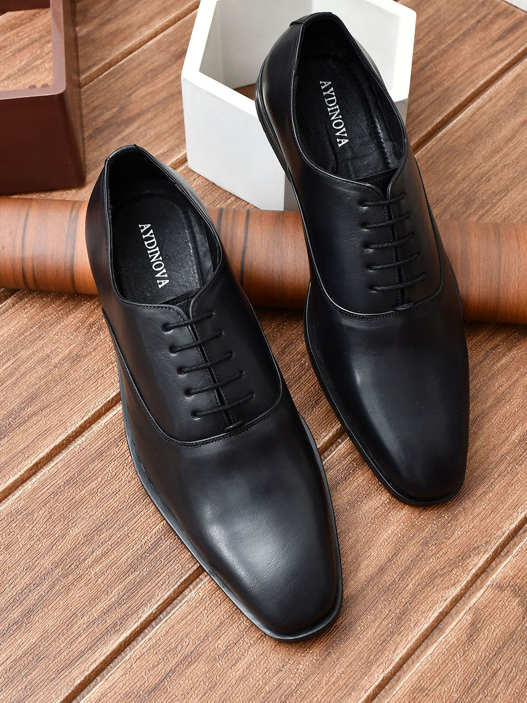 AYDINOVA Men Leather Formal Oxfords