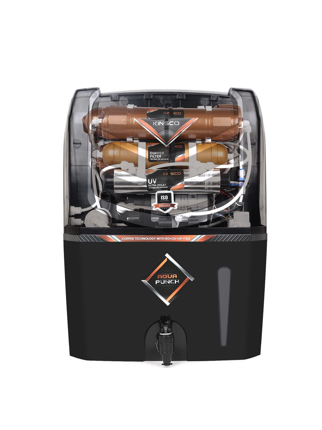 Kinsco Black Aqua Punch Water Purifier Dispenser Machine 15L
