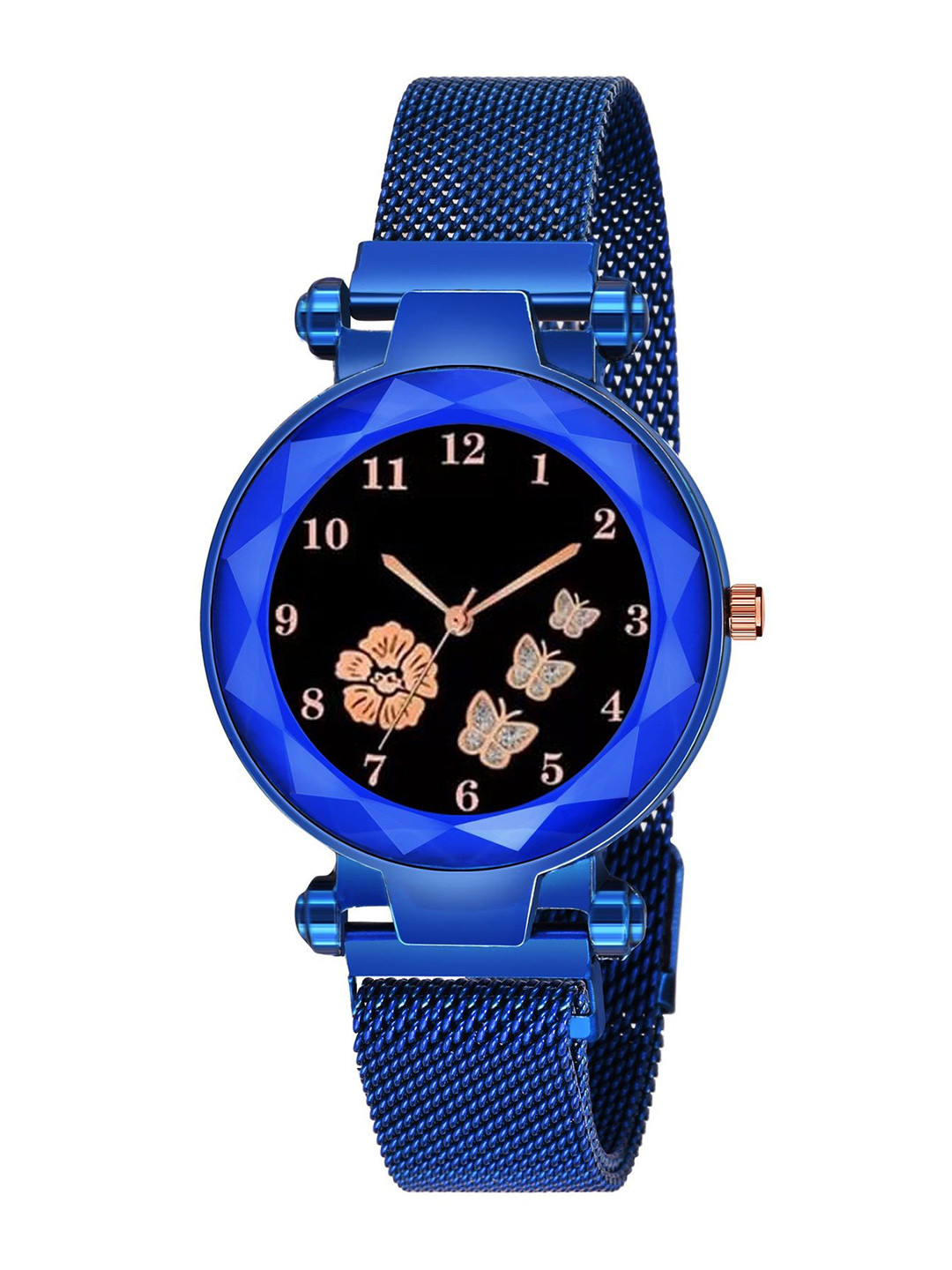 CERO Unisex Printed Dial & Stainless Steel Bracelet Style Straps Multi Function Watch