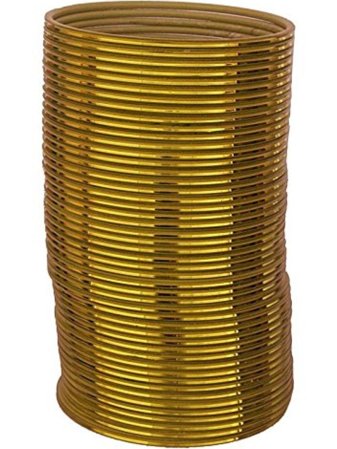 Guddan Set of 48 Mehndi Glossy Metal Bangles