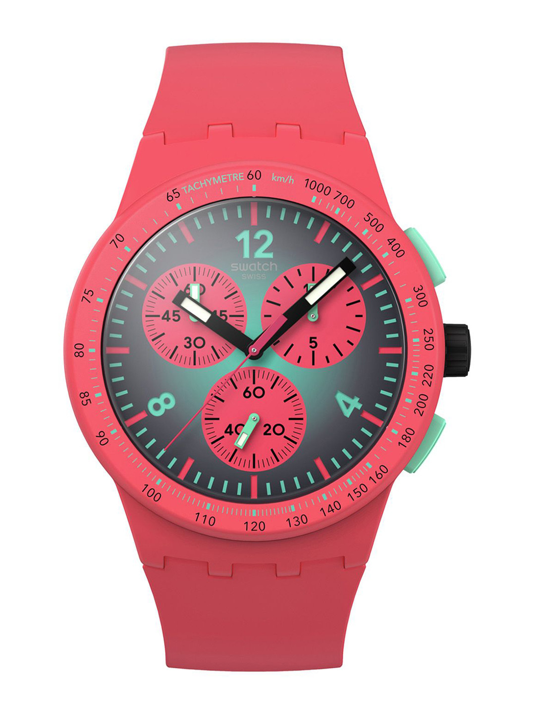 Swatch PARADISO KINETIKO Unisex Round Dial & Straps Analogue Watch SUSP100