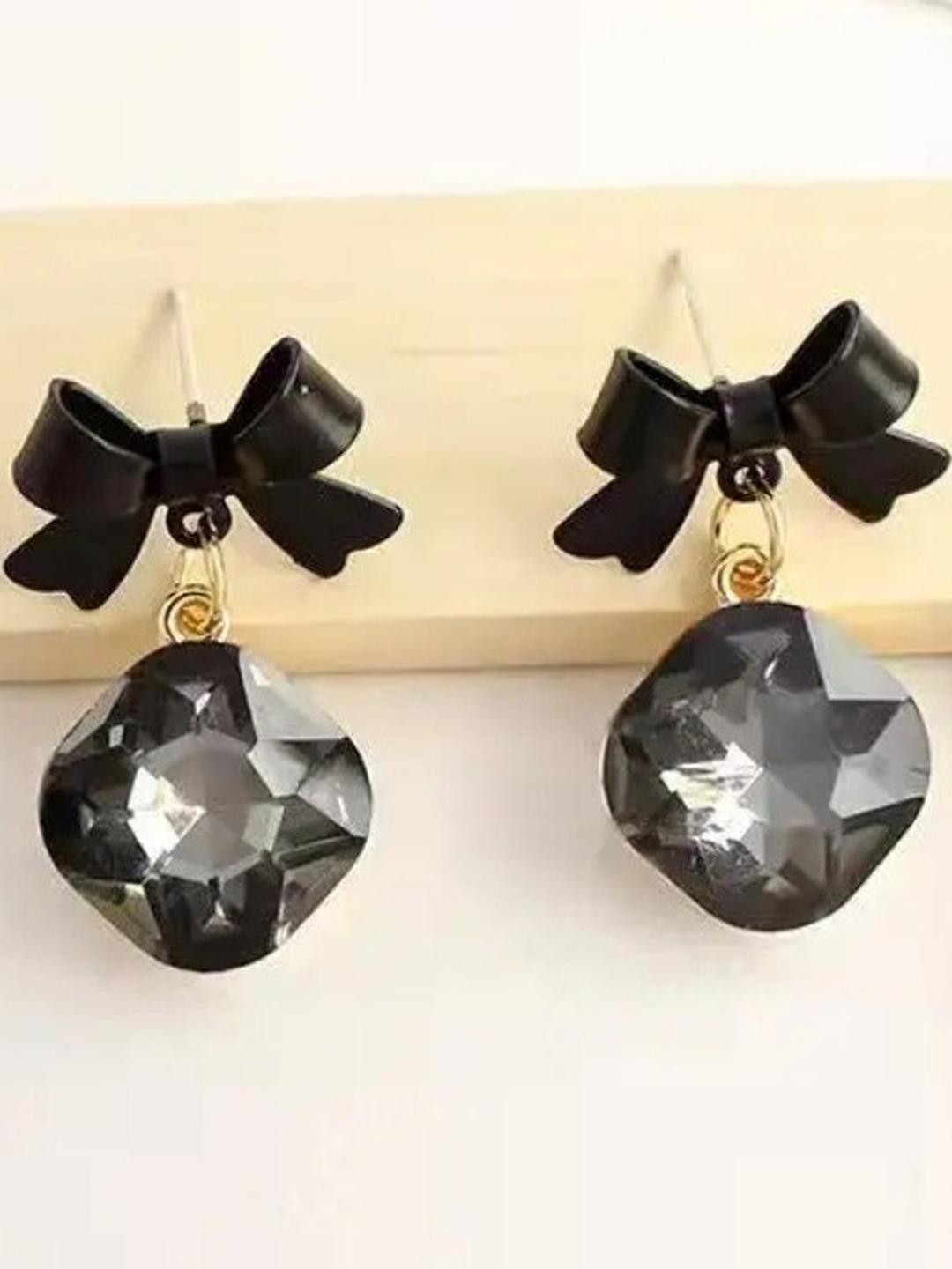 AKISON JEWELS Bow Drop Earrings