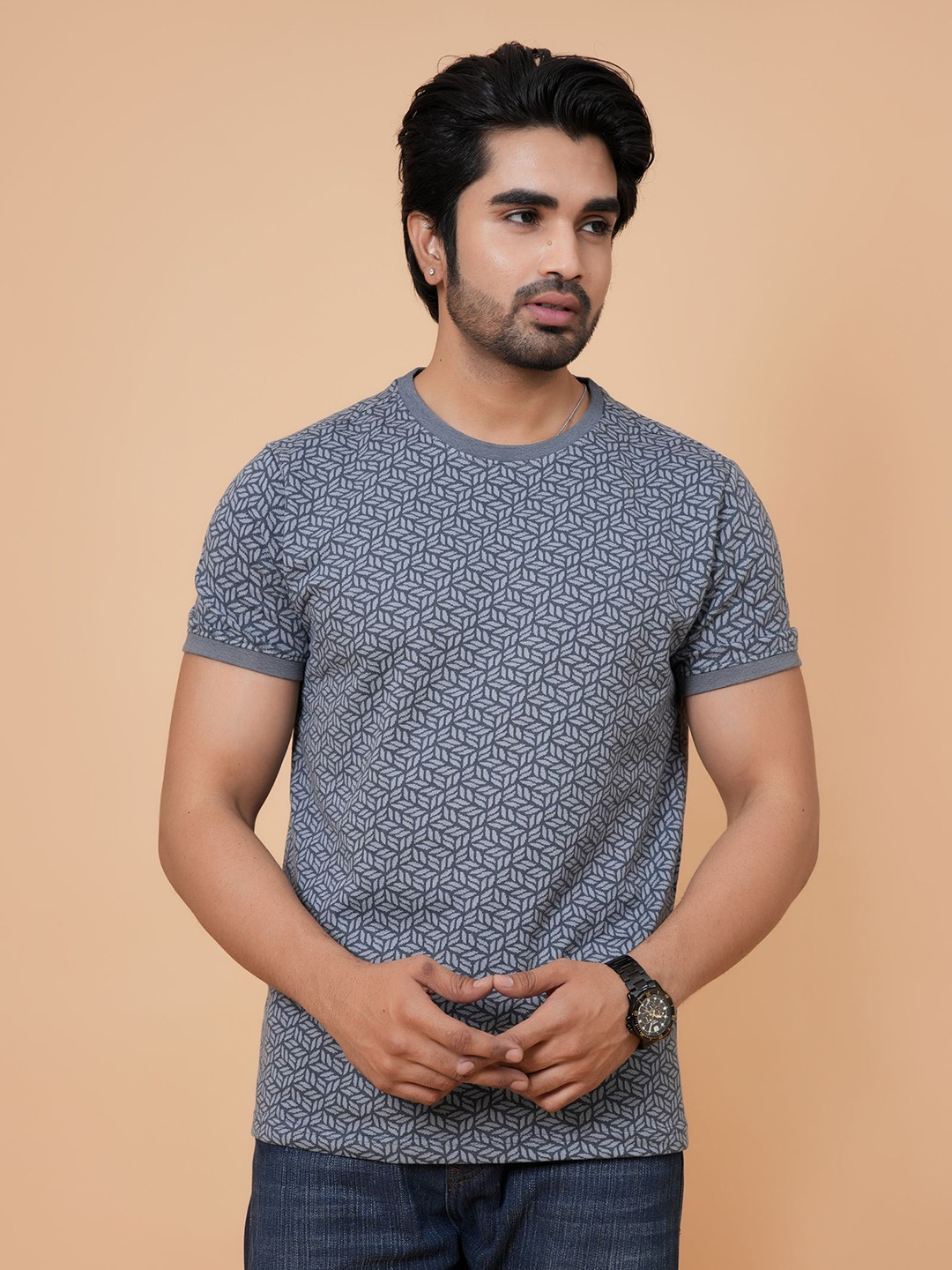 ARBOUR Printed Slim Fit T-shirt