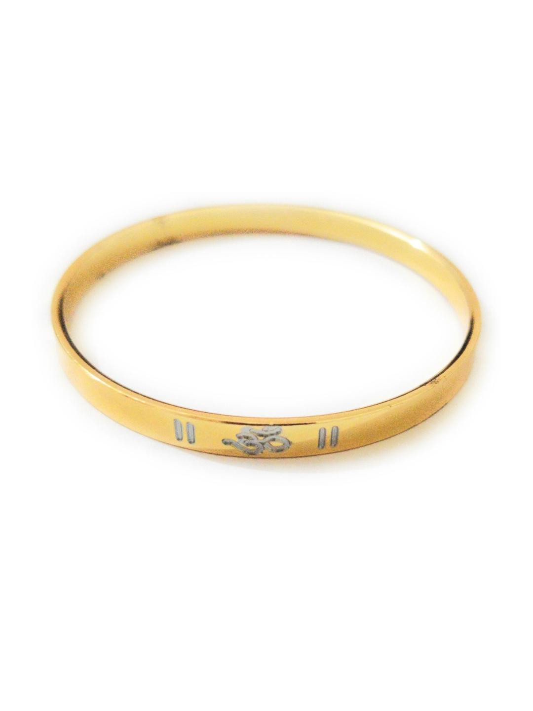 Vaiseema Men's Gold-Plated Bangle-Style Bracelet