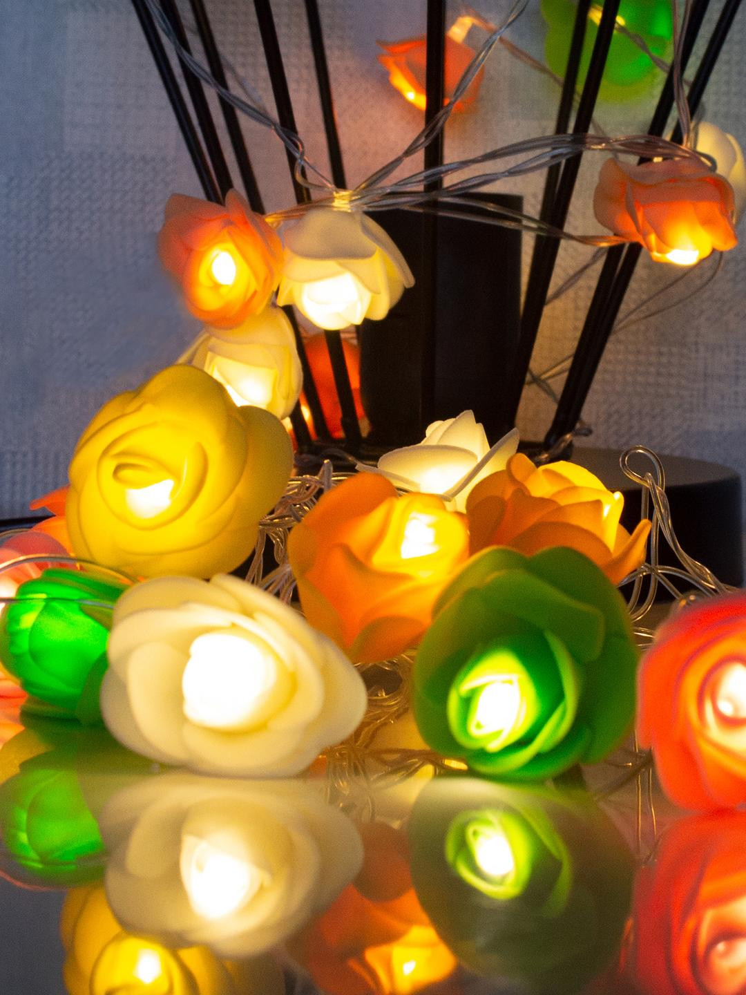 Decorcity 14 LED Electric Operated Flower String Lights