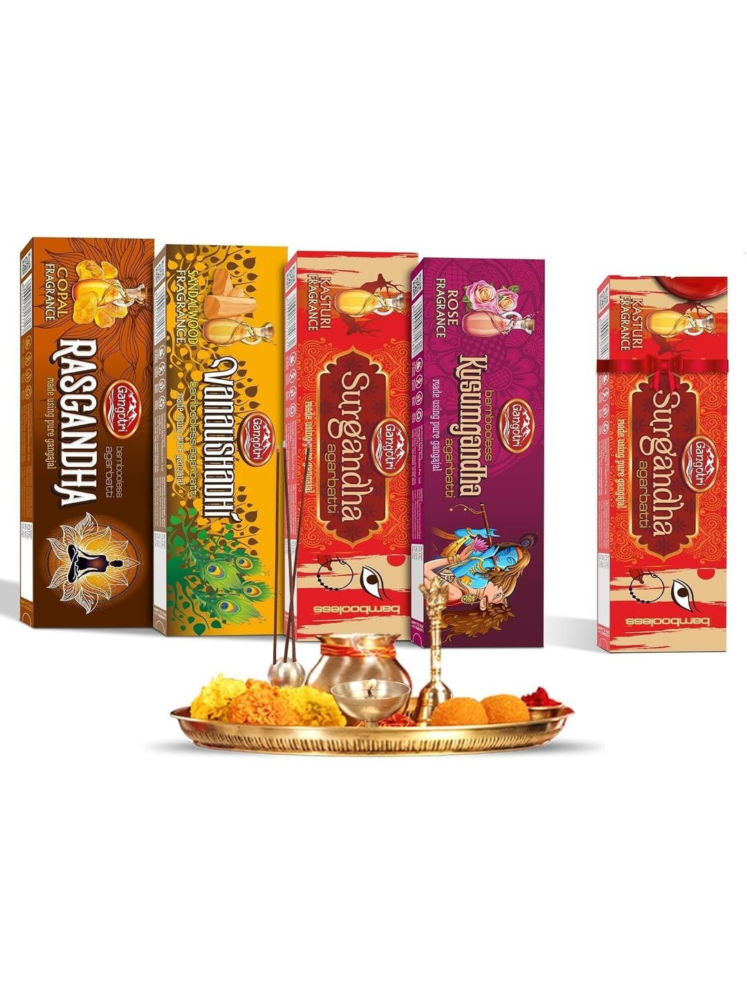 Gangotri Pack of 5 Bambooless Incense Sticks