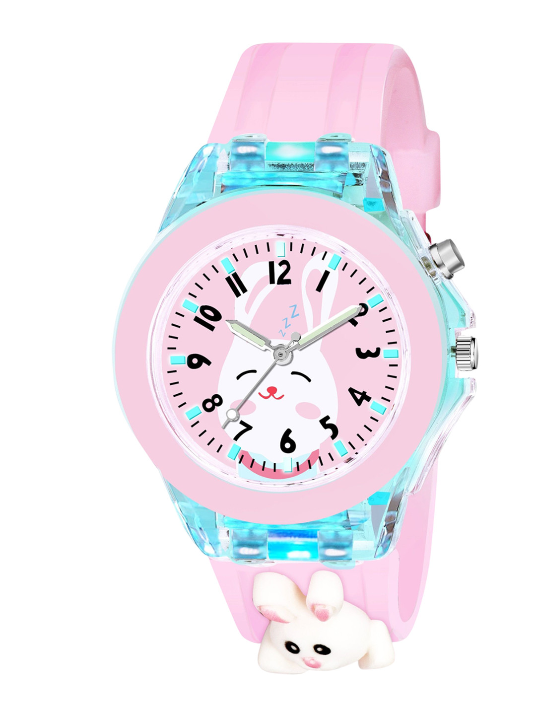 CERO Kids Printed Round Dial & Straps Analogue Multi Function Watch M-Kids-Pink-Rebit