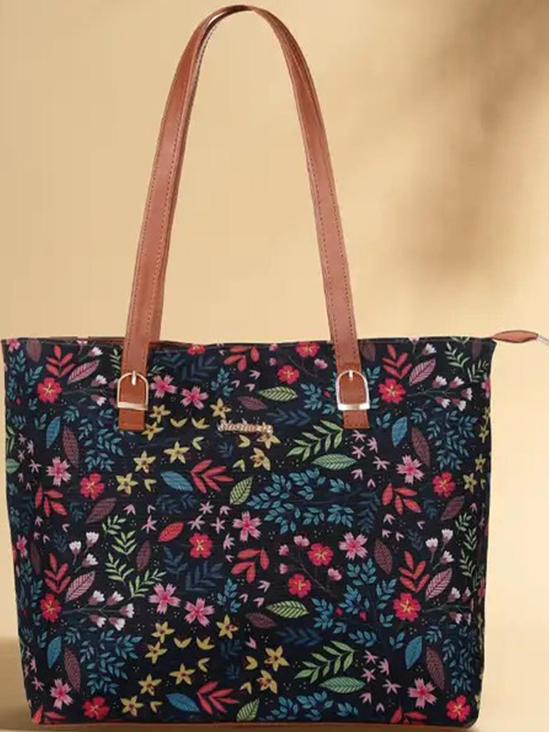 SHAMRIZ Floral Printed Structured Shoulder Bag