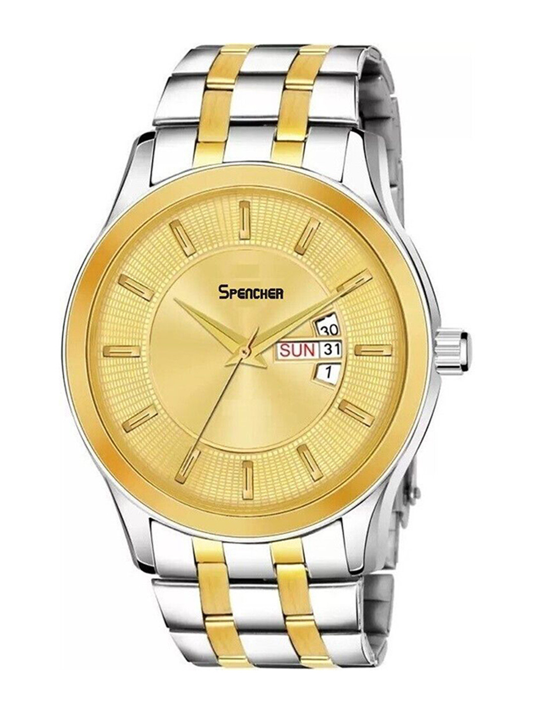 SPENCHER Men Stainless Steel Bracelet Style Straps Multi Function Watch SW 16271627