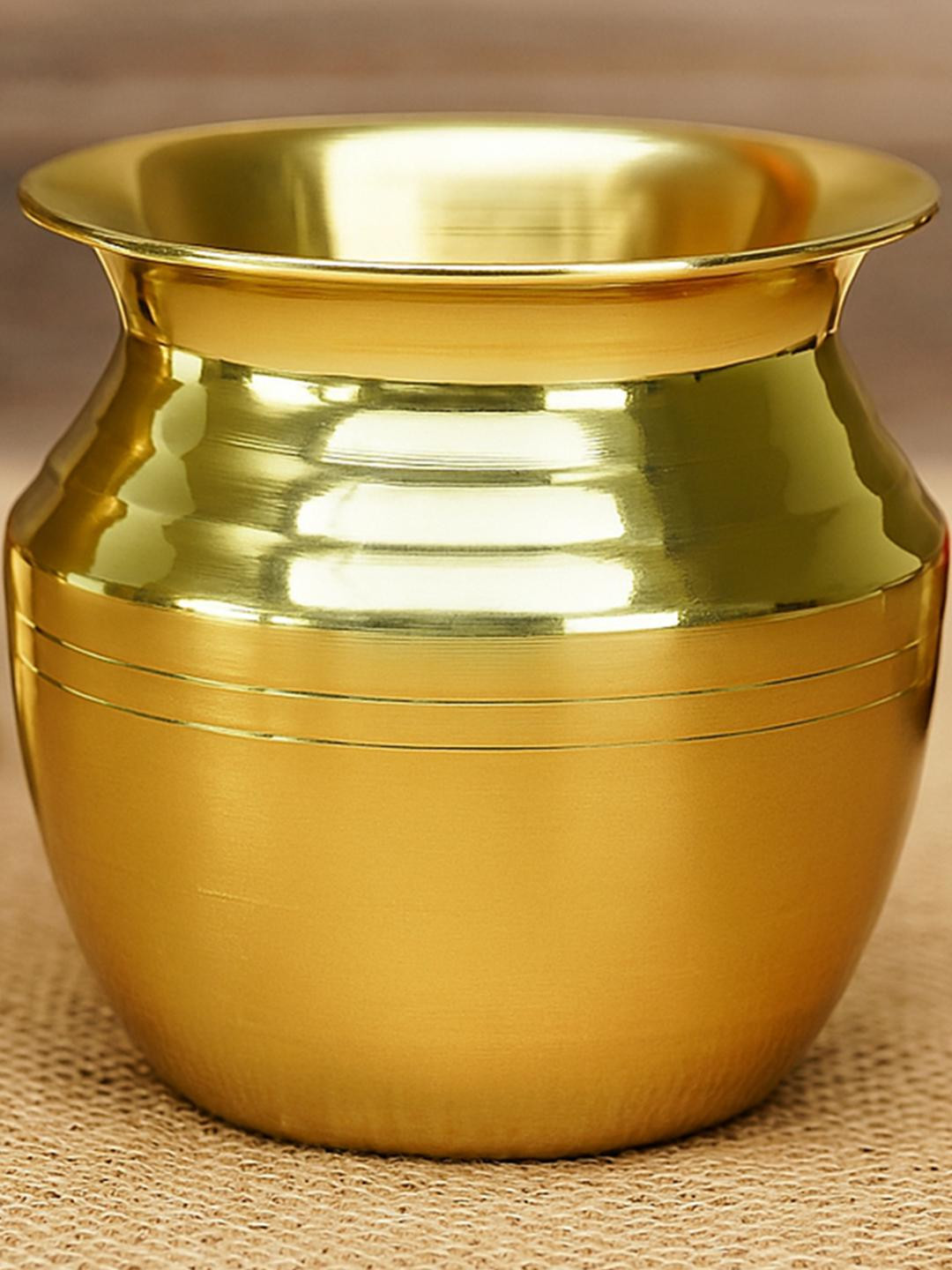 Ekhasa Pure Brass Kalash for Puja 500 ml