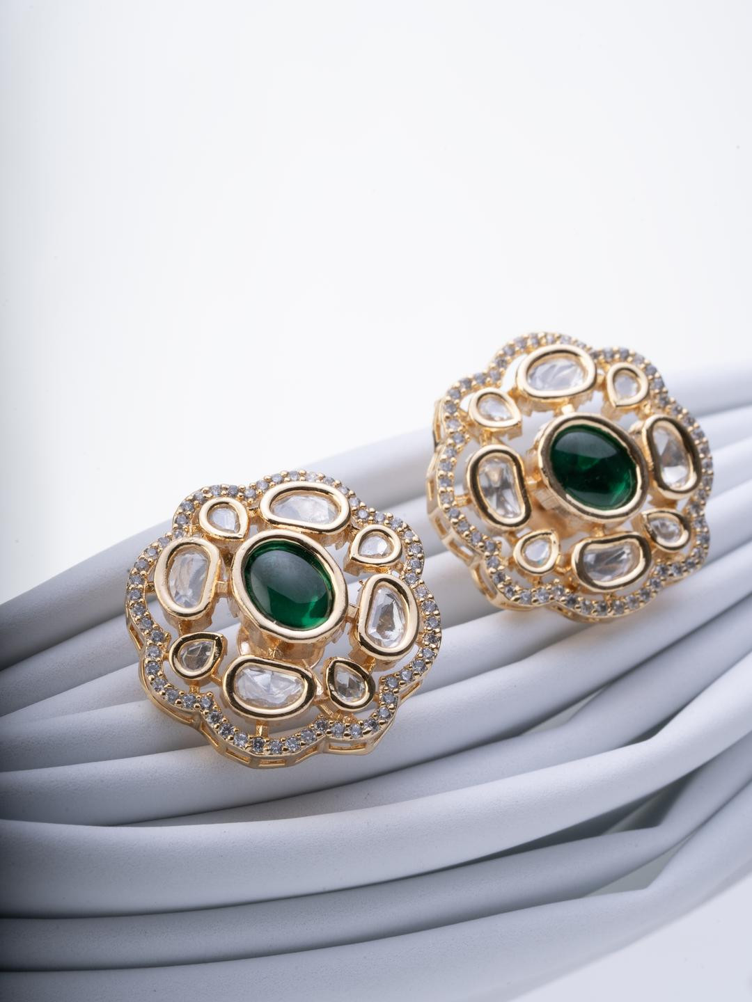 KAYRAH Circular Ethnic Studs Earrings