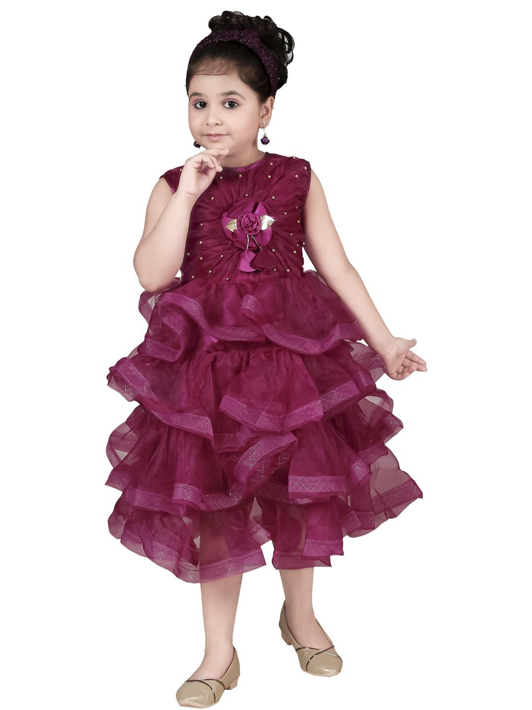 KJD Red Cotton Dresses