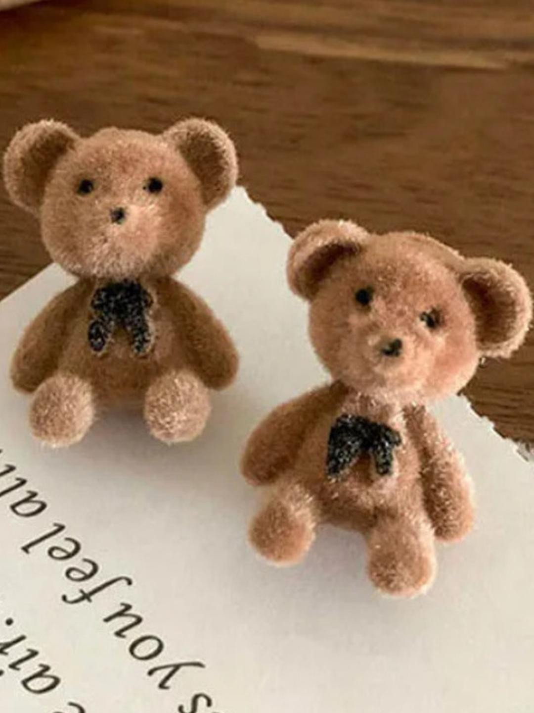 AKISON JEWELS Korean Teddy Shaped Earrings