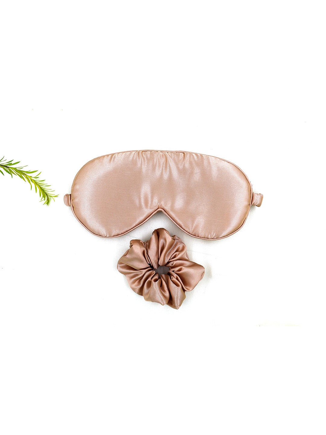 KLIYARA Set of 2 Satin Eye Mask With Scrunchies