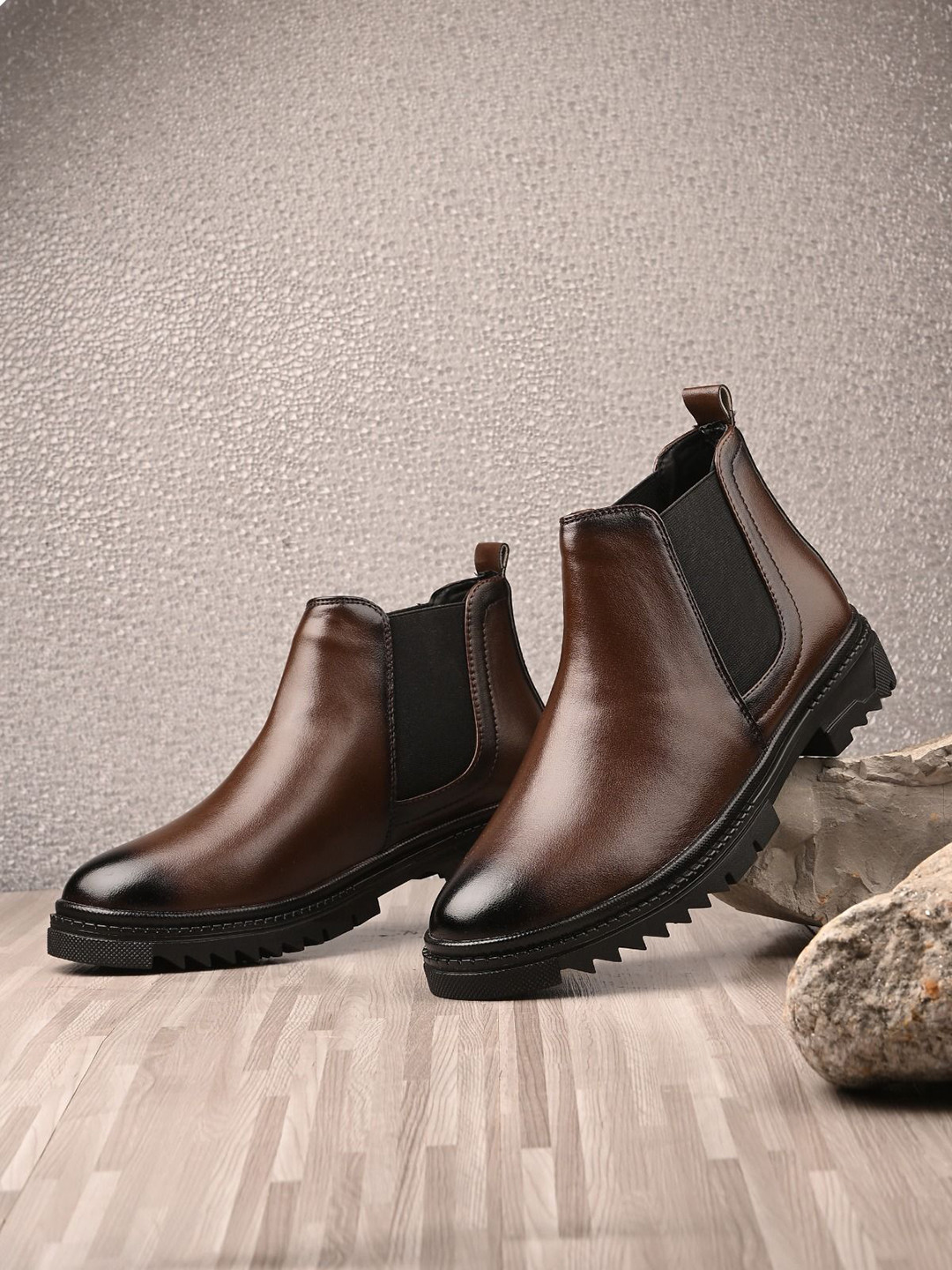 JK Port Men Lightweight & Comfortable Chelsea Boots