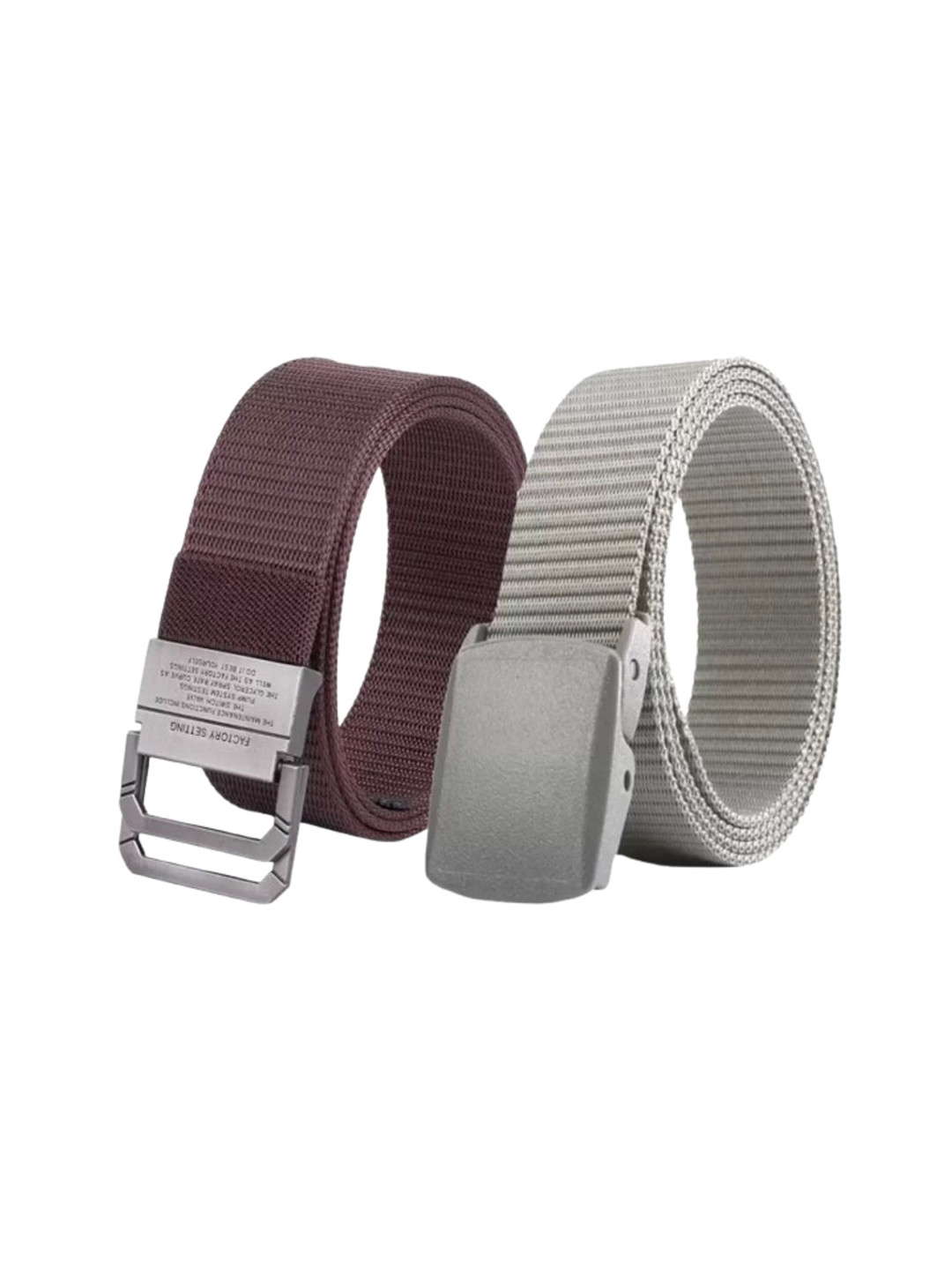 Niddleman Pack of 2 Men Slider Buckle Belt