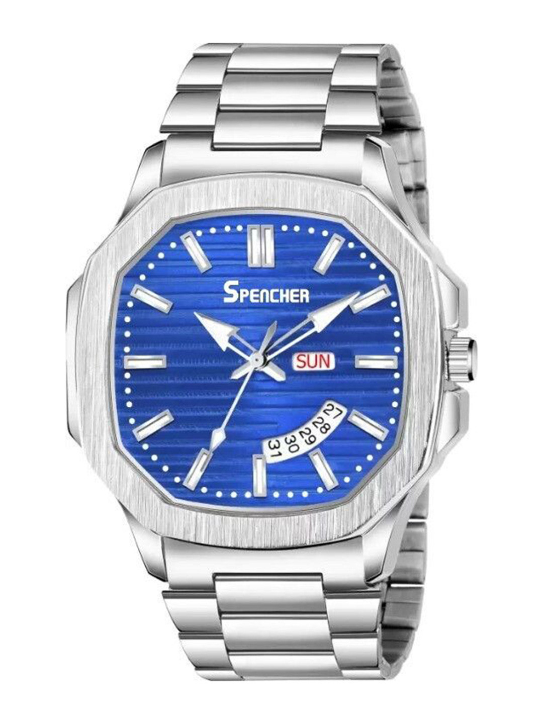 SPENCHER Men Stainless Steel Straps Analogue Multi Function Watch SW New Otus
