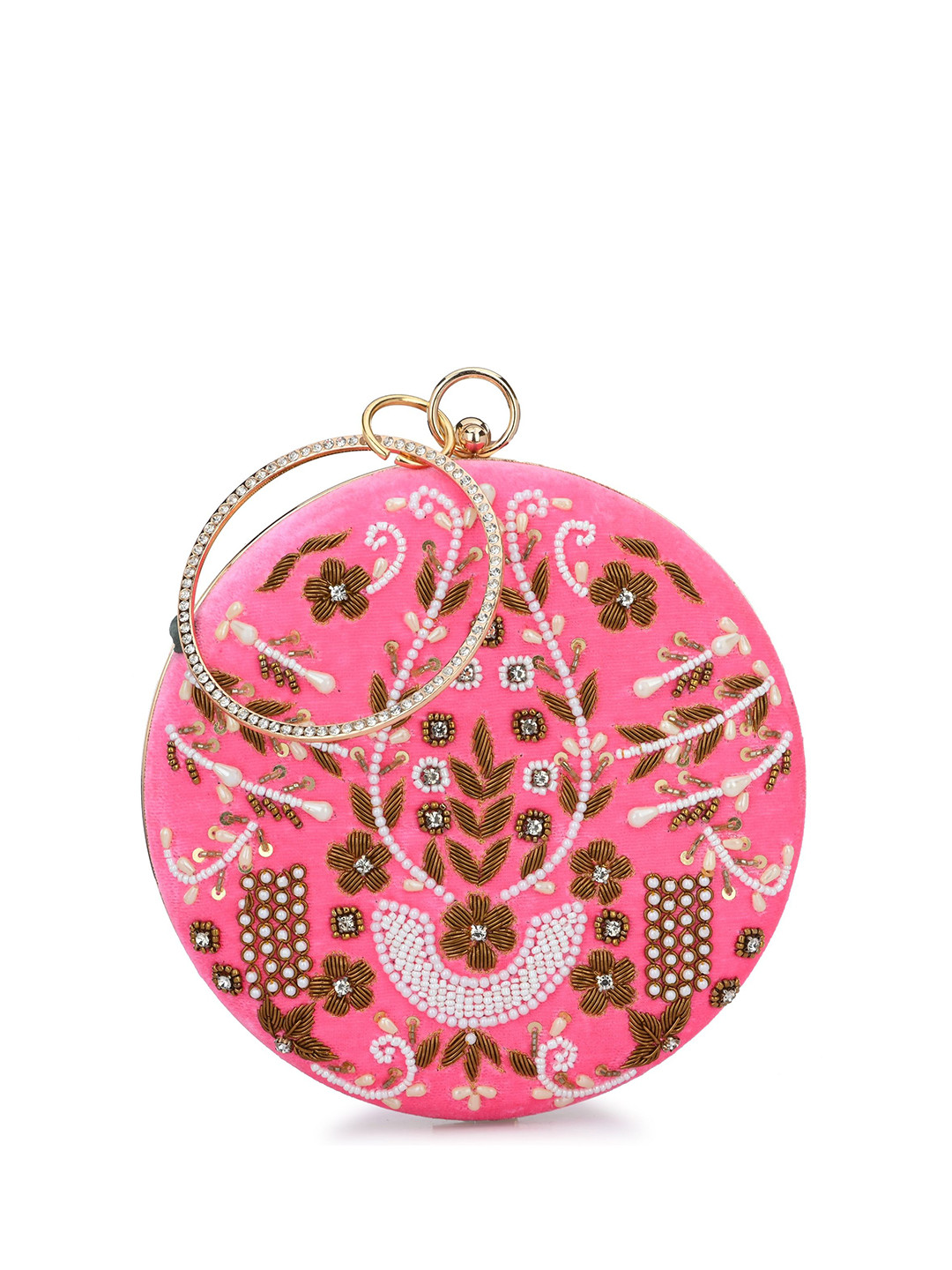 FOR THE BEAUTIFUL YOU Floral Embellished Box Clutch