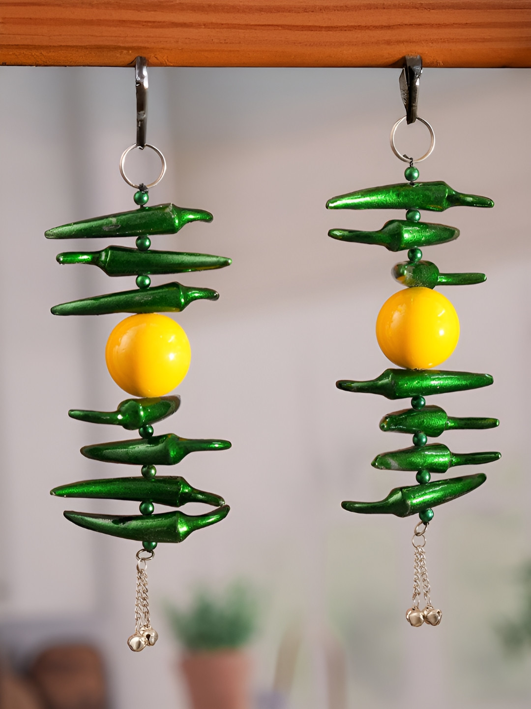 Homspurts Hanging for Evil Eye Metal Matte Hall 2Pcs Wall Hangings-10.2In