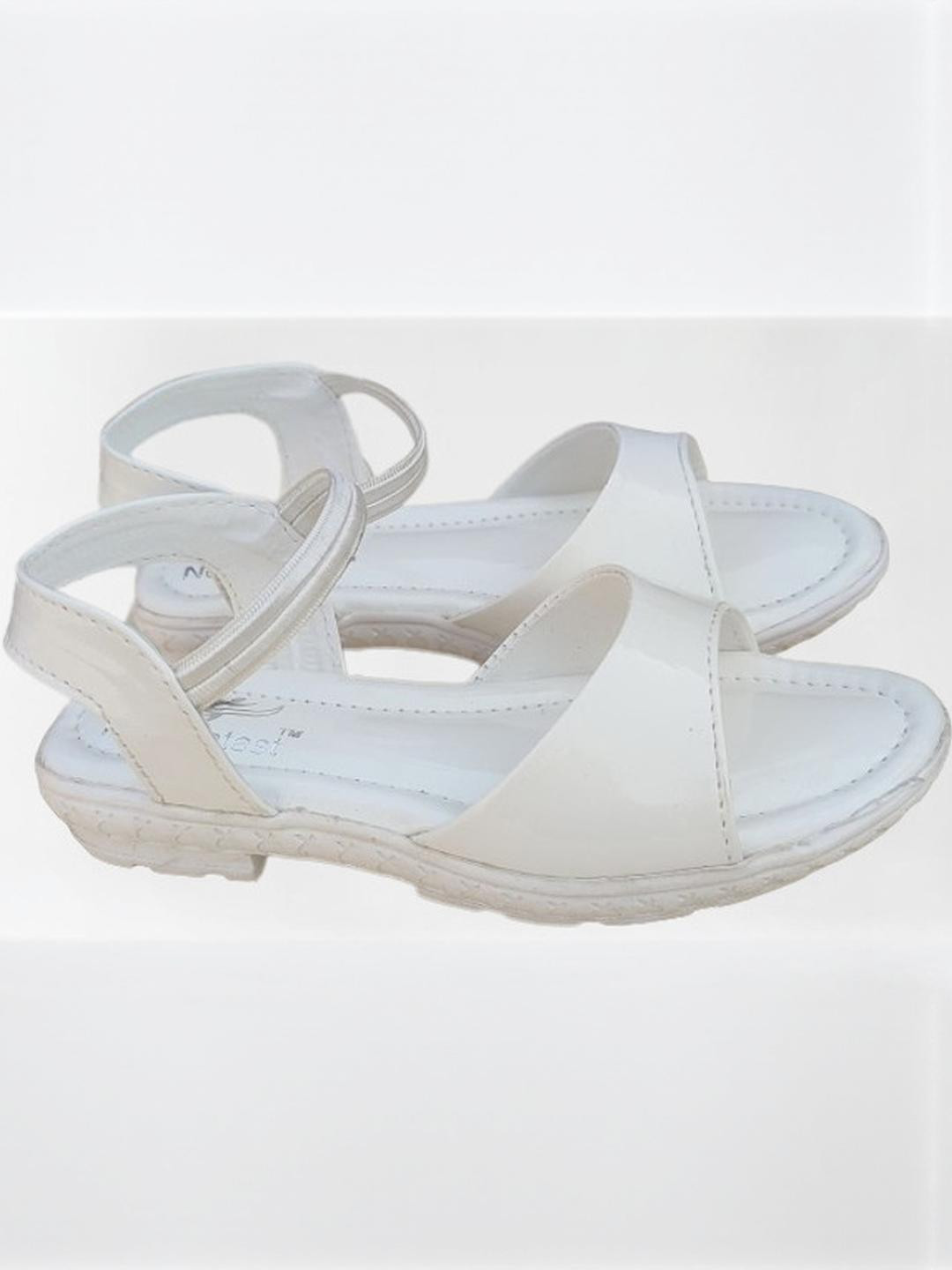 NEW LATEST Girls Open Toe Leather Flats