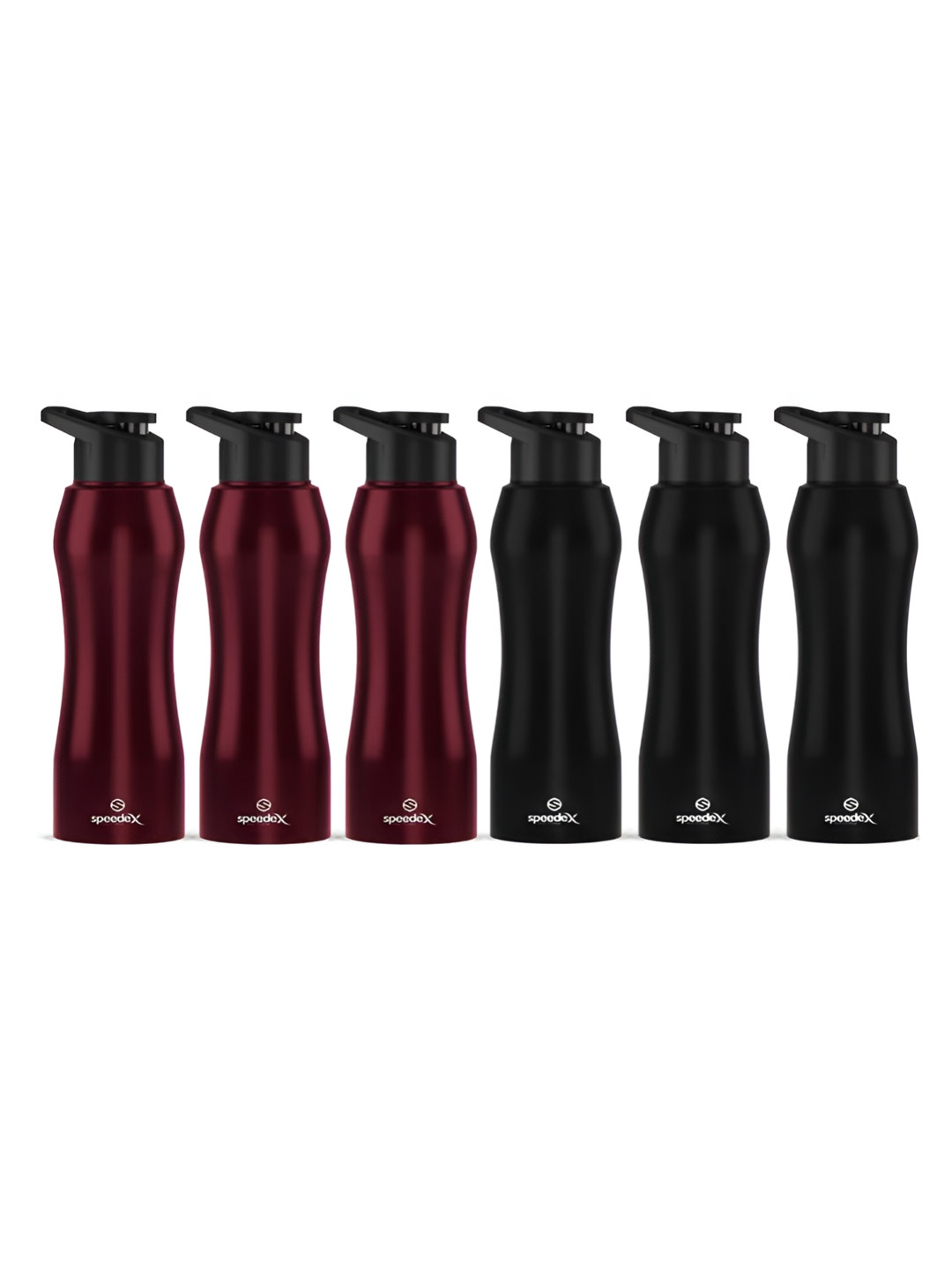 Speedex Black & Brown 6 Pieces Stainless Steel Sipper - 1000 ml Each