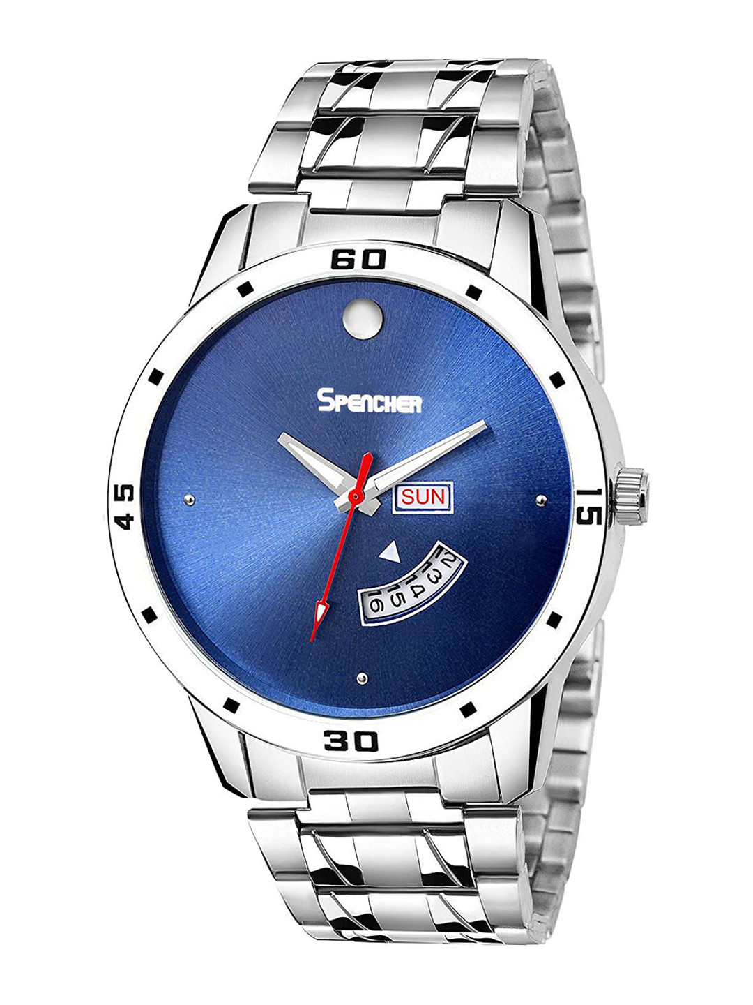 SPENCHER Men Bracelet Style Straps Analogue Multi Function Watch SWM Moon