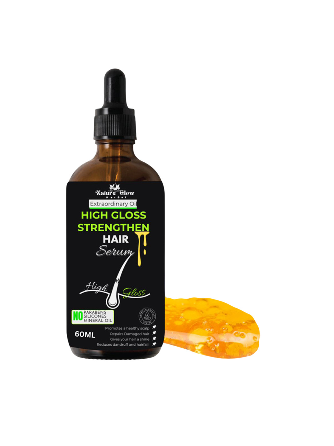 Nature Glow Herbal High Gloss Strengthen Hair Serum - 60 ml