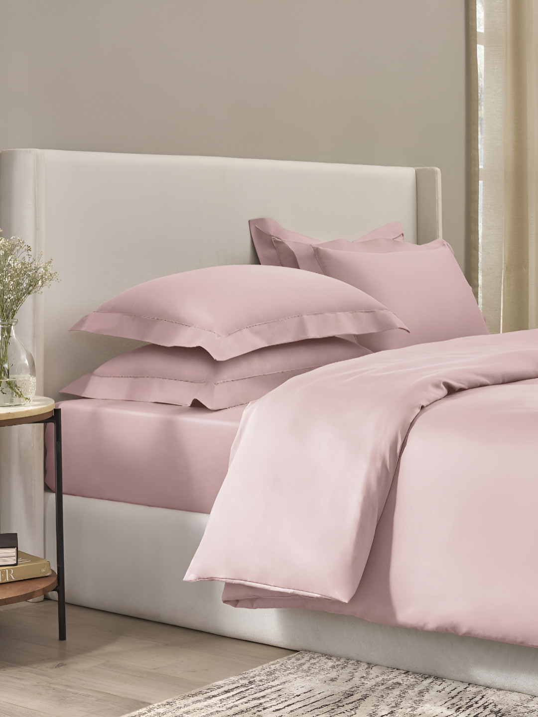 SANSAAR A DDECOR BRAND LIVE CONSCIOUSLY Pink King Size Duvet Cover - 2.28m x 2.74m