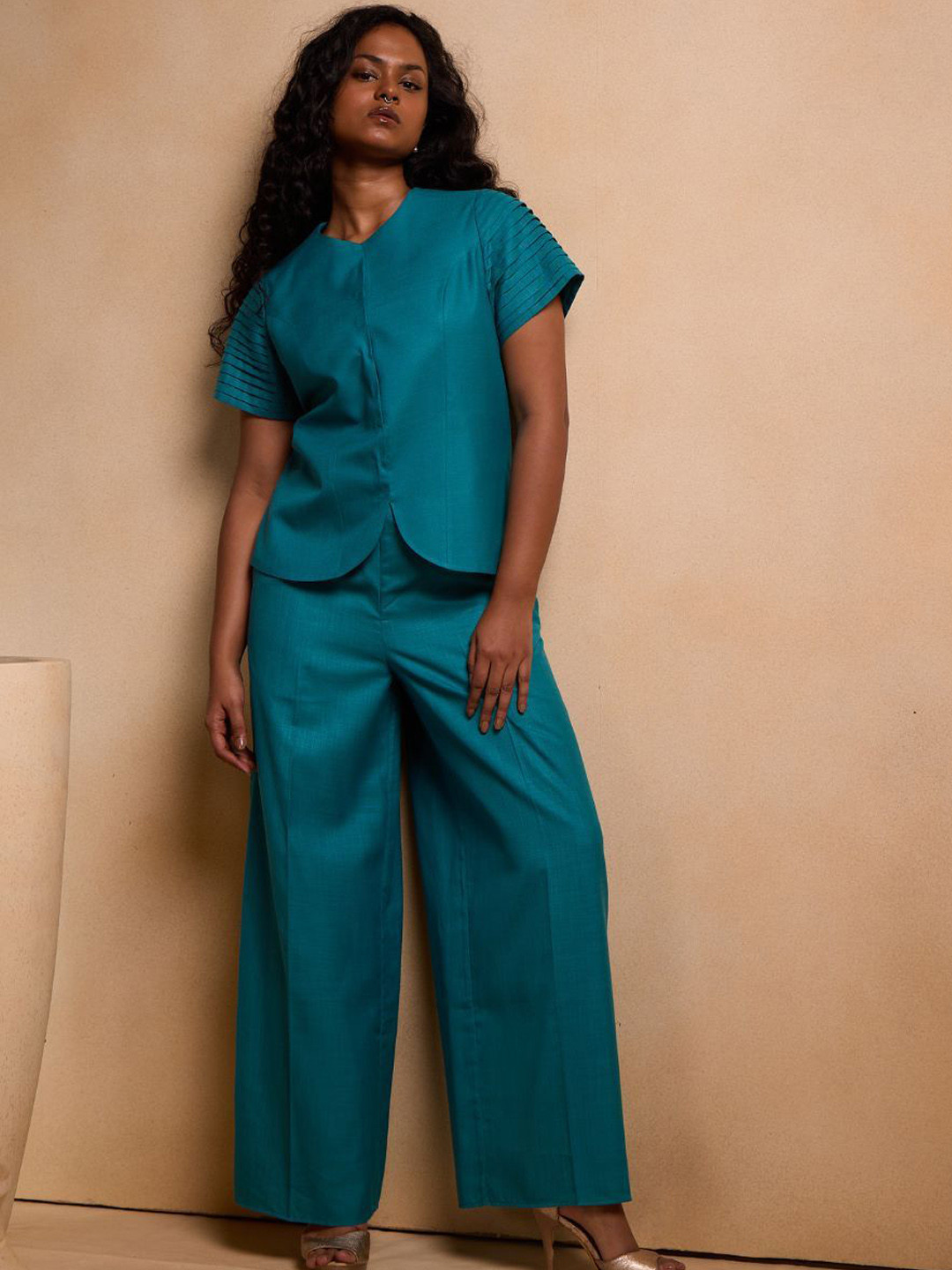 Chhaya Gandhi Design Studio Women Solid Tailored Jacket