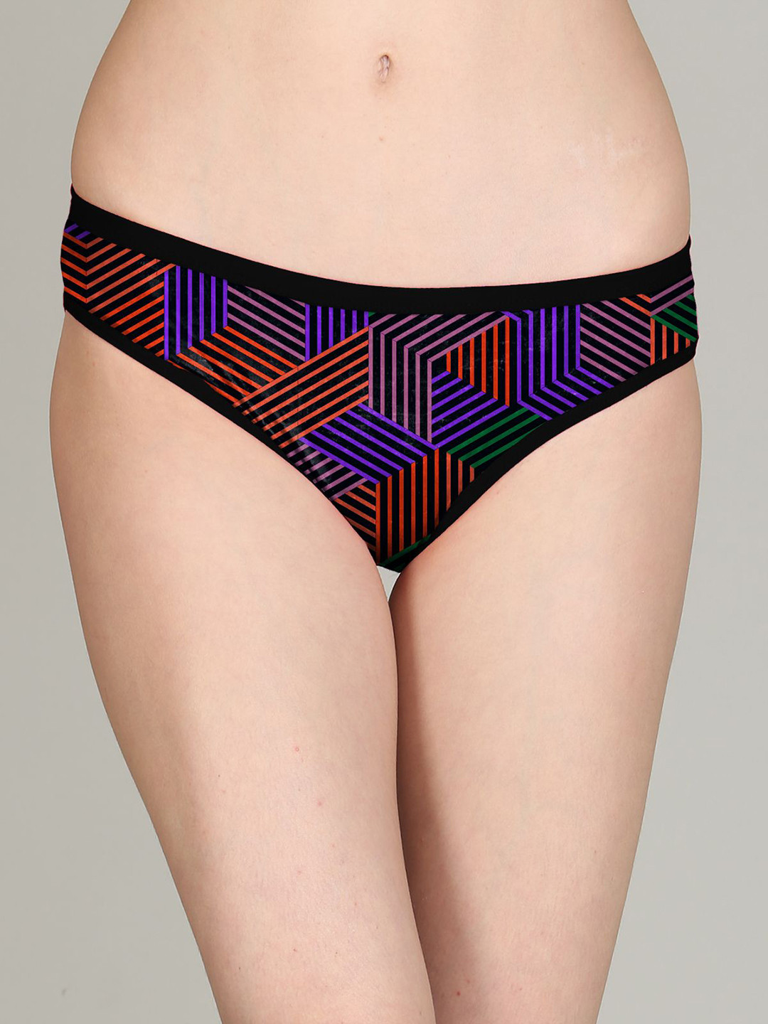 Lola Dola Printed Mid-Rise Hipster Briefs Panty(Print-01-077)