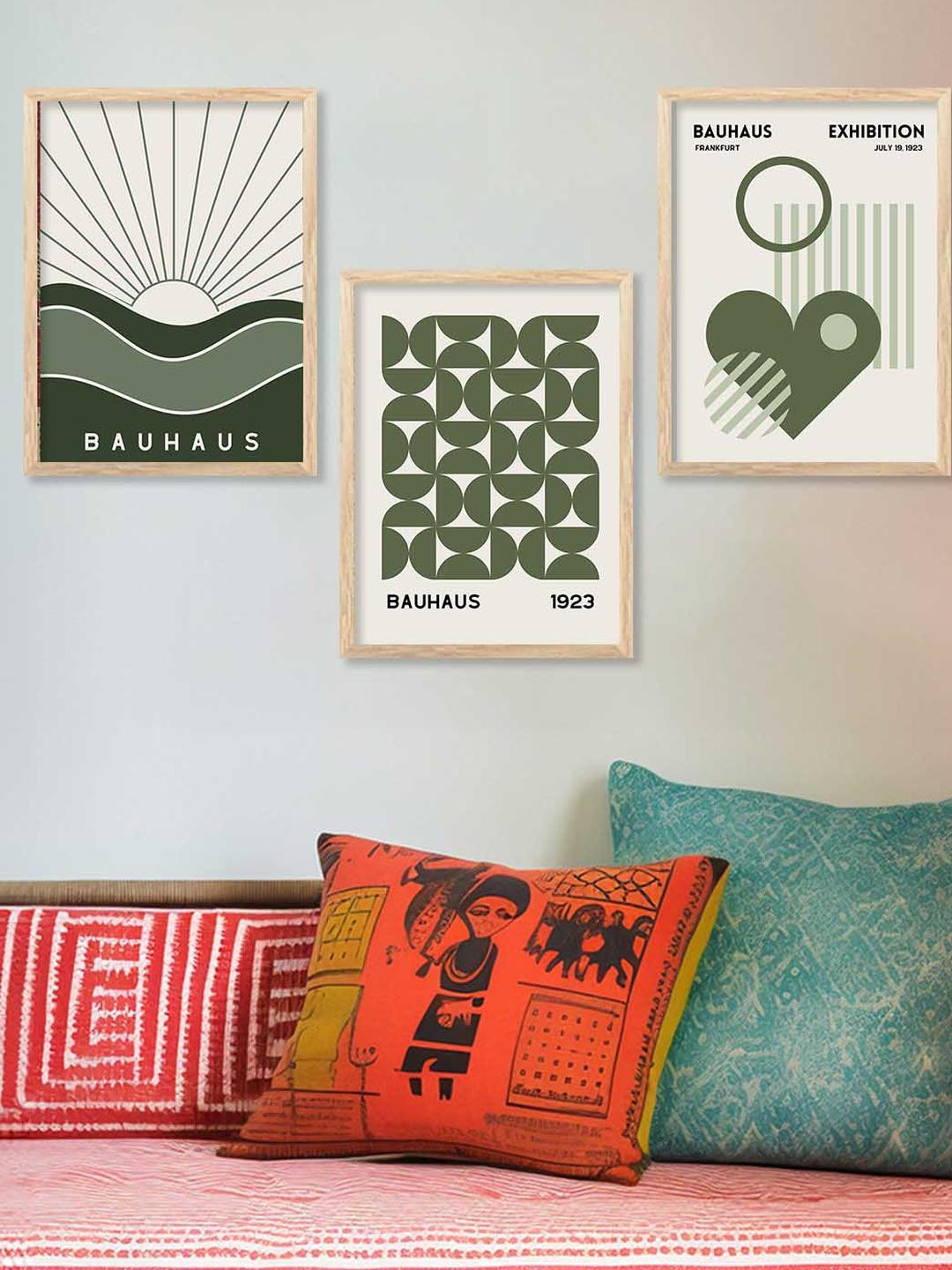 WALLLANE 3 Piece Modern Frame Home Decor Wall Painting For Living Room Office Bedroom