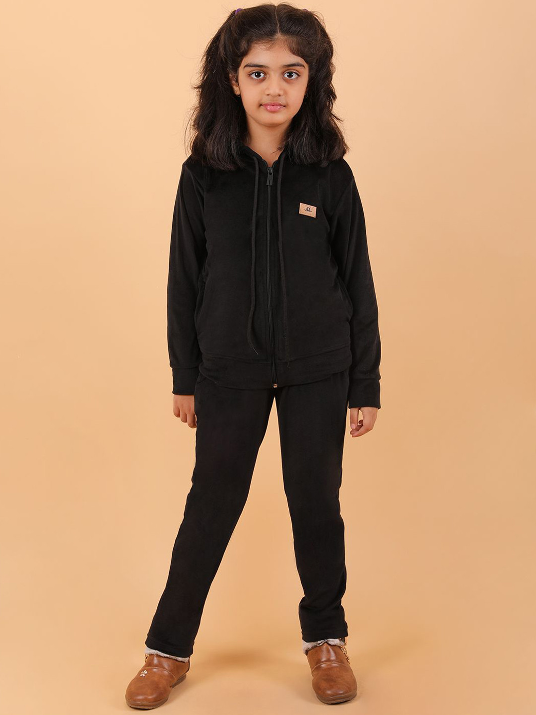 BAESD Girls Hooded Mid-Rise Trendy Tracksuits
