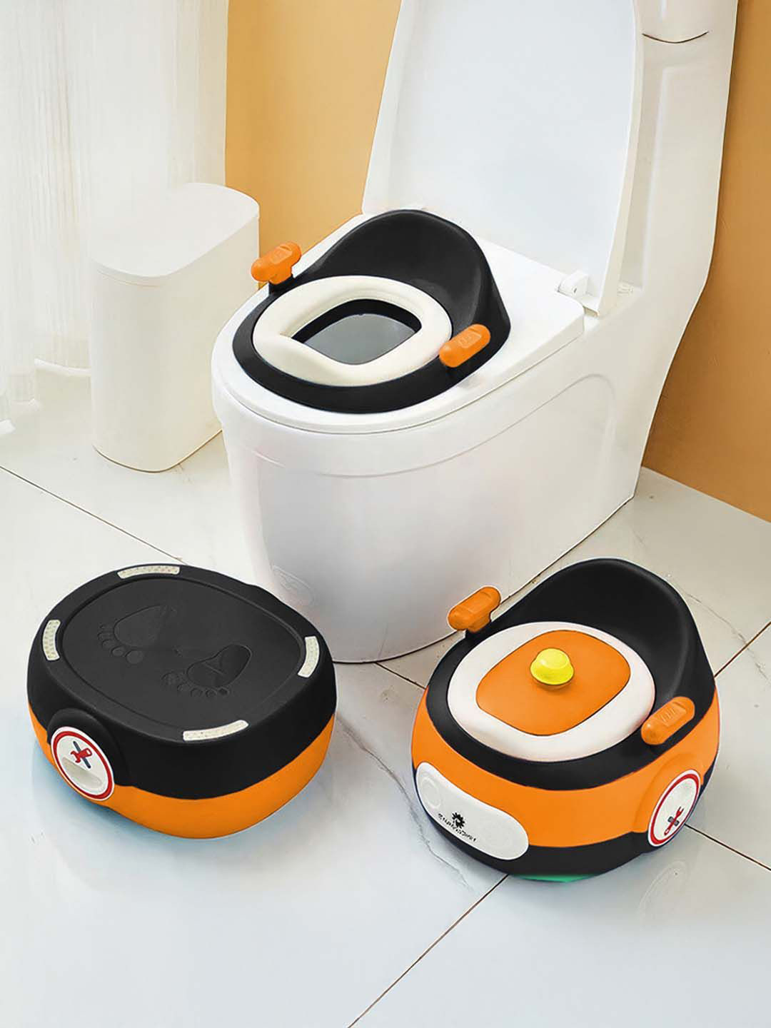 StarAndDaisy Kids 3-in-1 Anti-Slip Potty Seat Removable Pot & Training Chair - Black