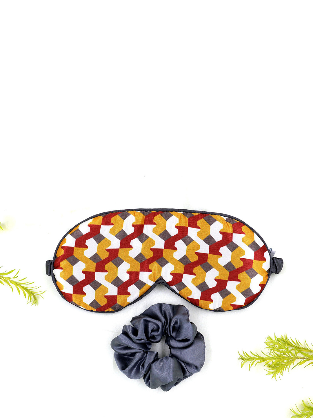 KLIYARA Women Printed Eye Mask With Scrunchies