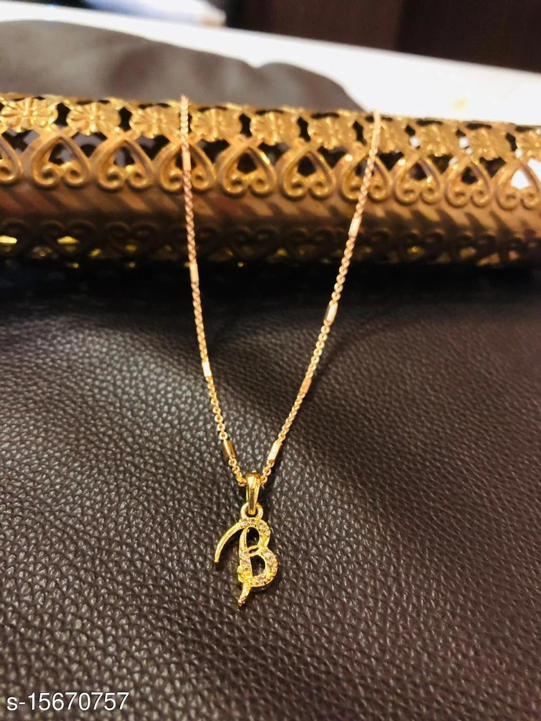 CLONEO B Alphabet Gold-Plated Pendants