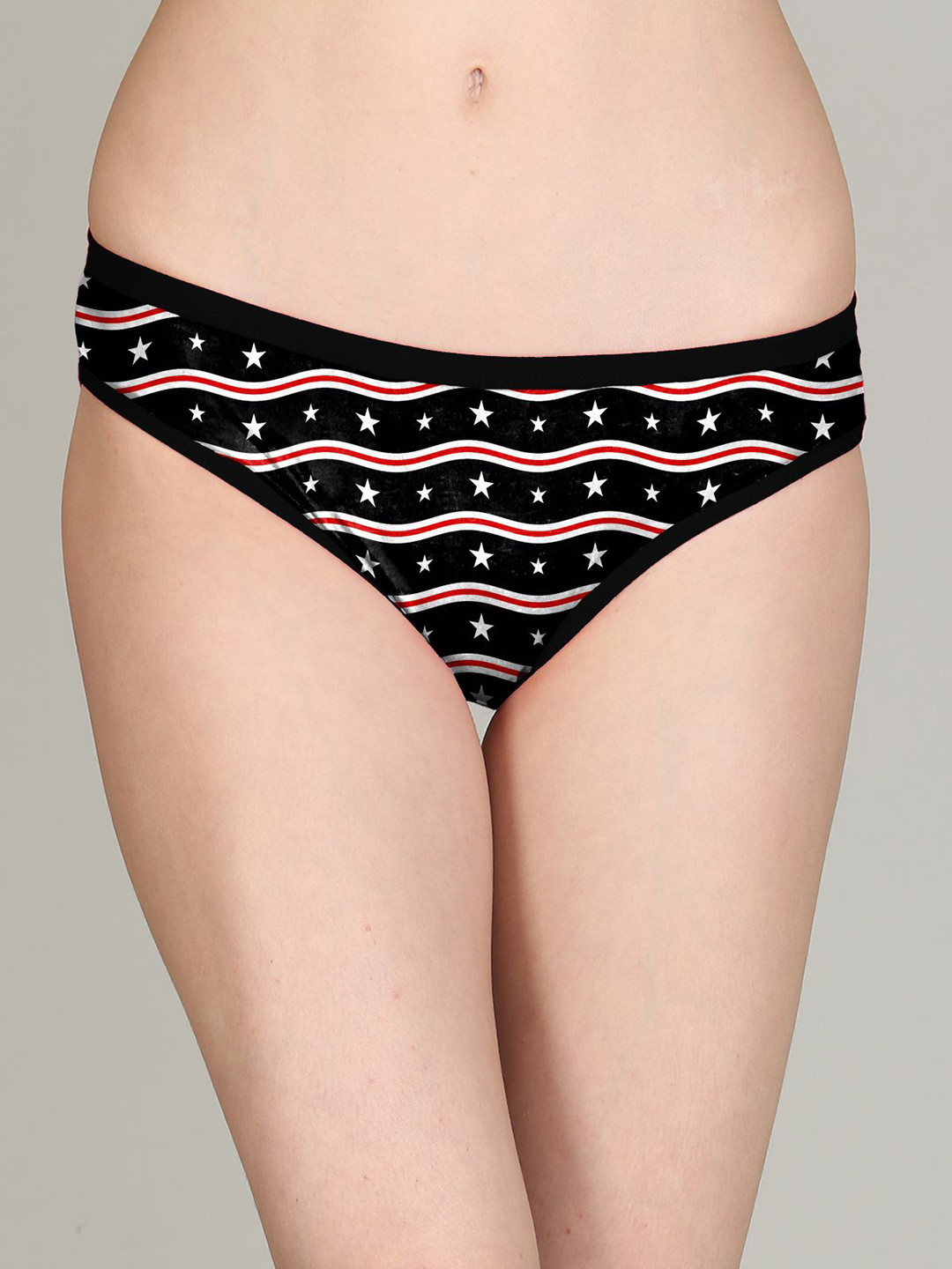 Lola Dola Printed Mid-Rise Hipster Briefs Panty(Print-01-040)