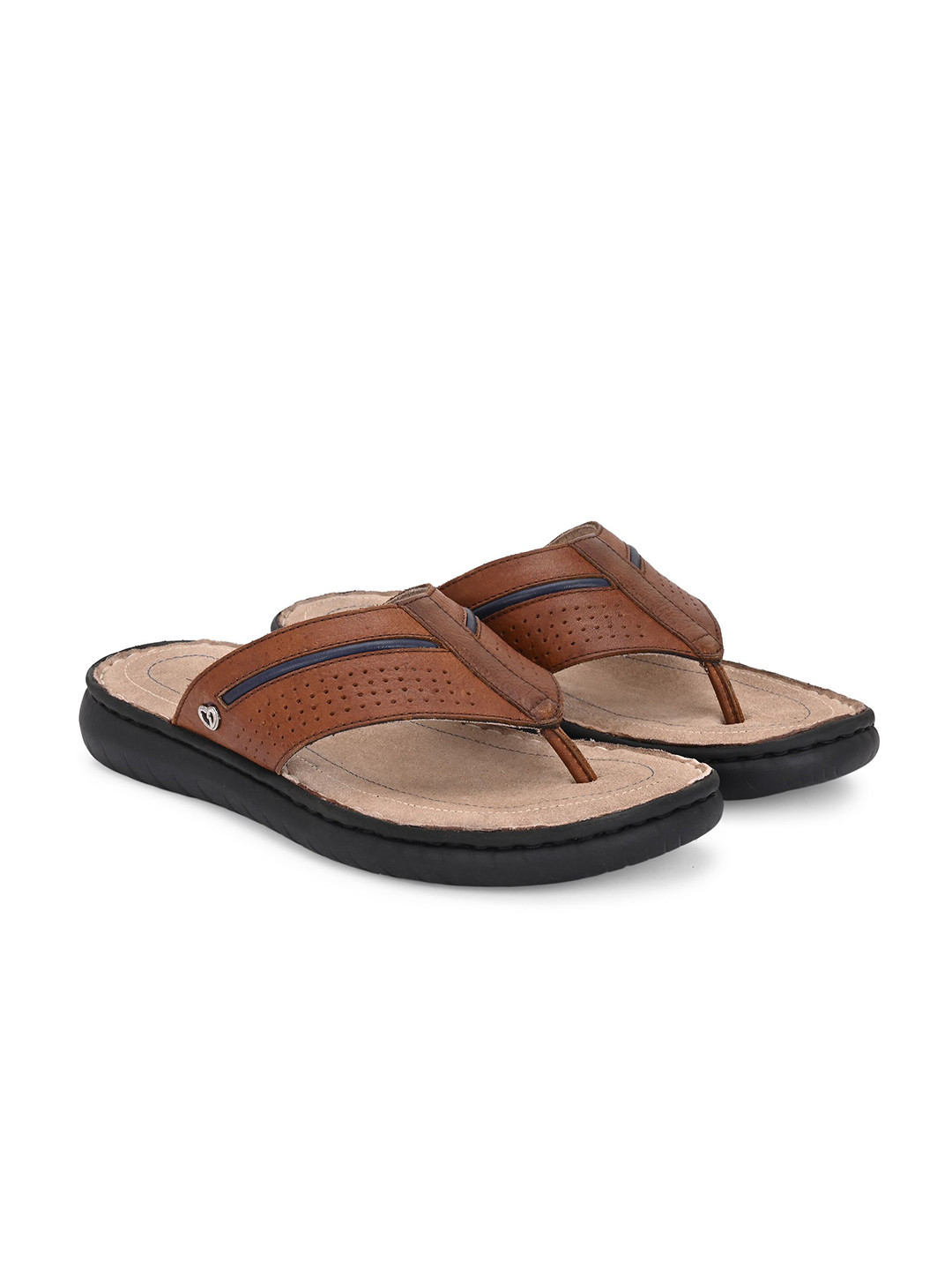 Delize V-Strap Leather Core Sandals