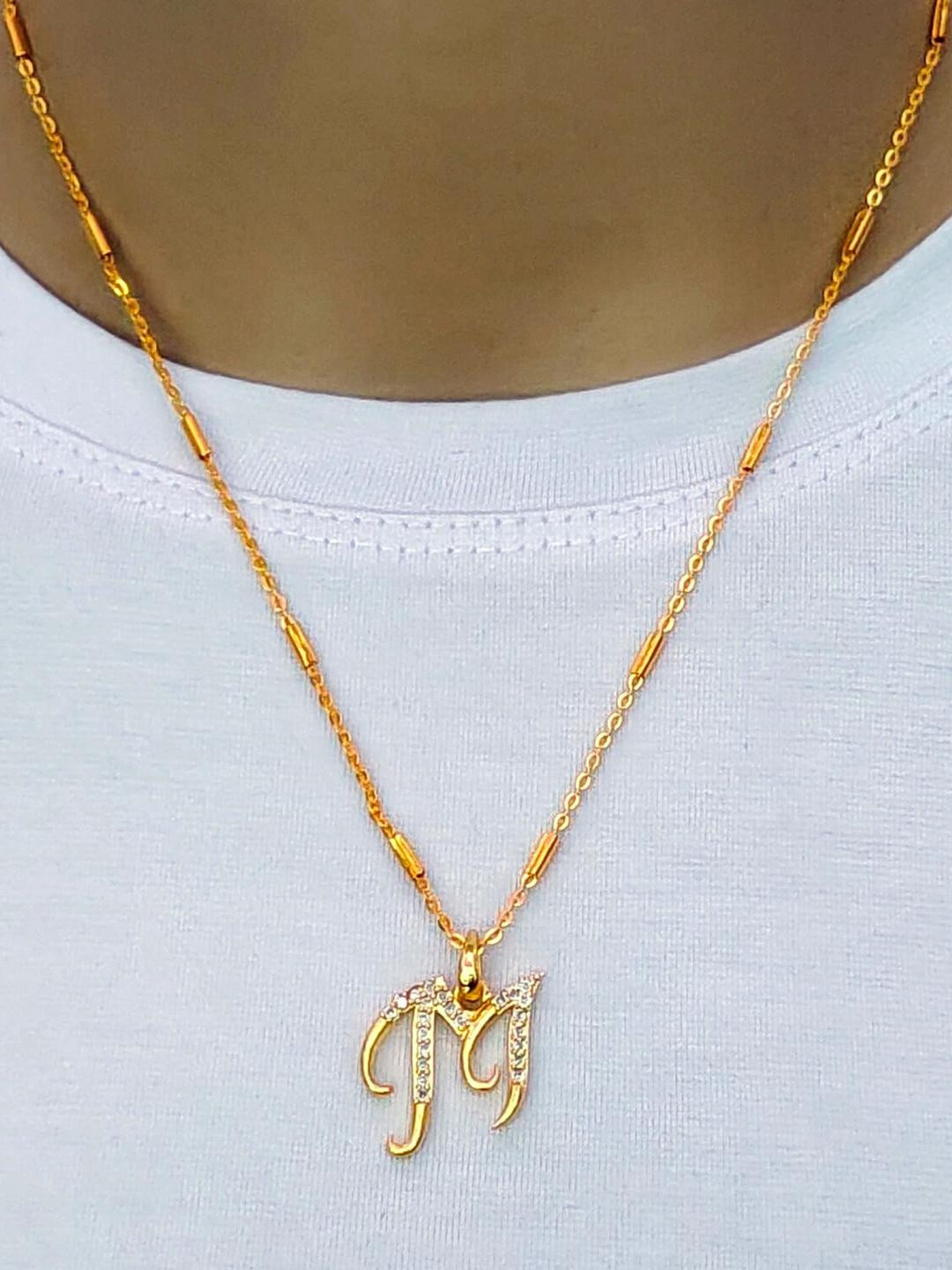 CLONEO Gold-Plated M Letter Chain