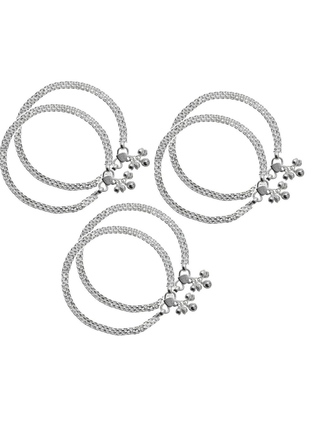 CHARMS Precious Shining Elegant Artificial Stones and Beads Alloy Anklet